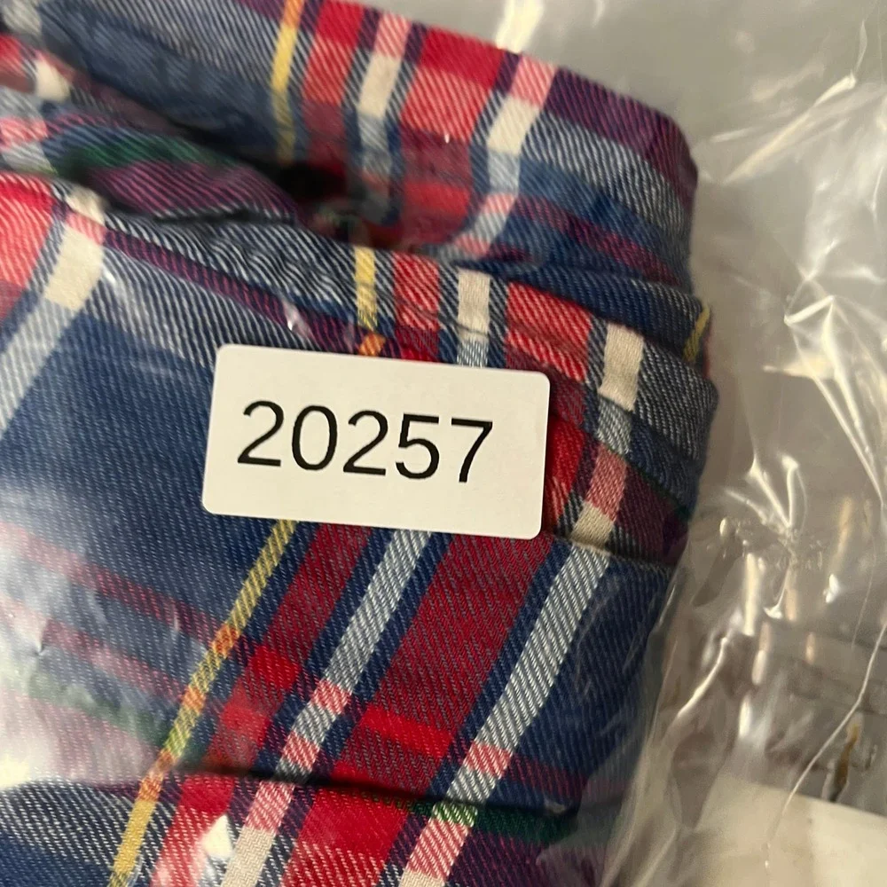 Polo Ralph Lauren Shirt Dress Girls 16 Blue Plaid Flannel Long Sleeve Preppy